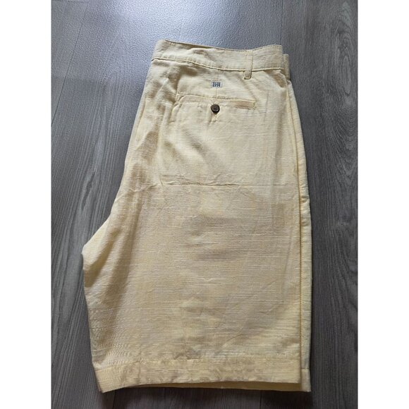 Alexander Julian Yellow Cotton Shorts 38 Made In India - Picture 3 of 4